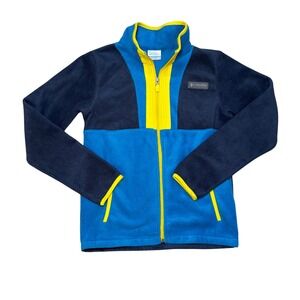 Columbia Kids' Back Bowl‎ Full Zip Fleece L 90's Retro Cozy Warm Mid Layer